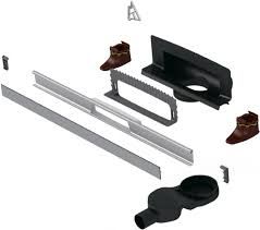 Душевой лоток Berges Wasserhaus Wall 600 090156 с решеткой Матовый хром